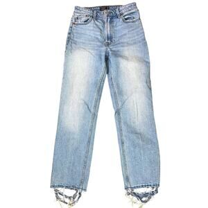 Abercrombie & Fitch jeans Simone High Rise ankle straight SZ 25" Jeans heal wear